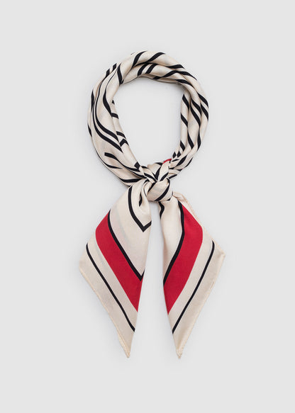 ANINE BING York Silk Scarf In Tango Red - image 2