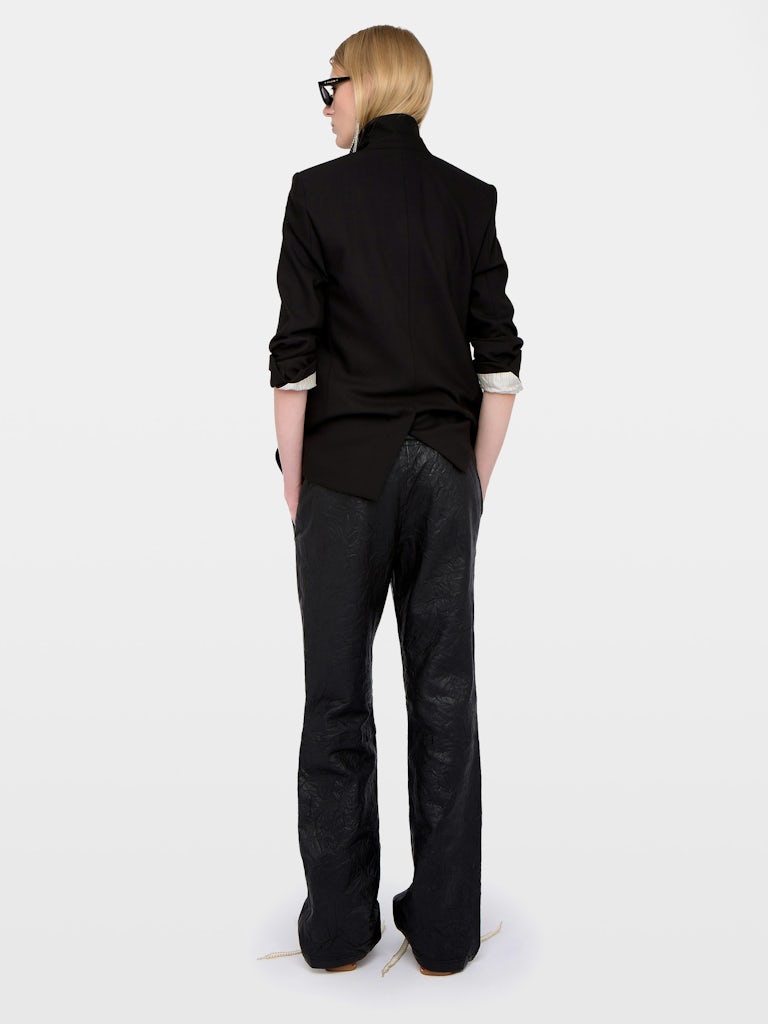 POCHA CUIR FROISSE LEATHER PANT