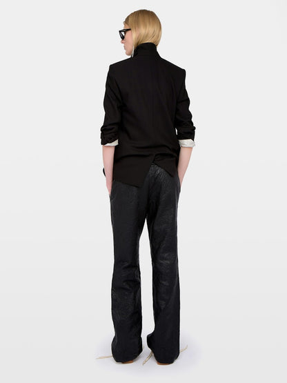 POCHA CUIR FROISSE LEATHER PANT