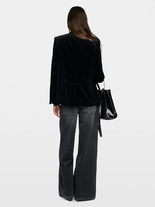 VAVY VELVET BLACK BLAZER