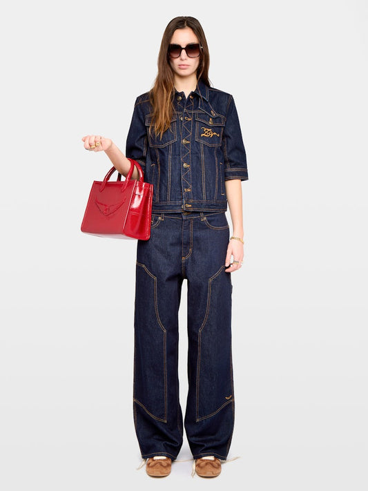 KYO DENIM ECO BRUT SHORT SLEEVE JACKET