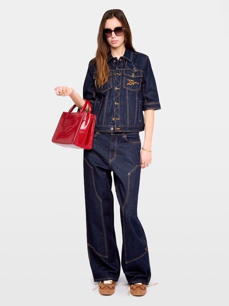 KYO DENIM ECO BRUT SHORT SLEEVE JACKET