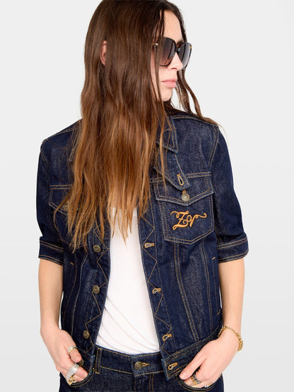 KYO DENIM ECO BRUT SHORT SLEEVE JACKET