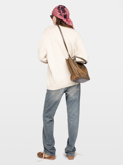 SWYNA LC BIJOUX CREAM SWEATER