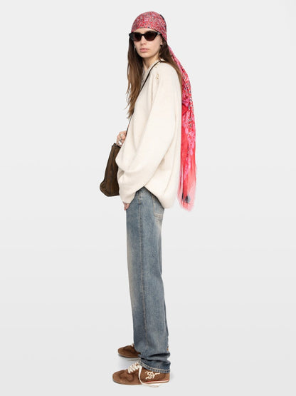SWYNA LC BIJOUX CREAM SWEATER