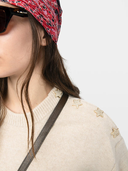 SWYNA LC BIJOUX CREAM SWEATER