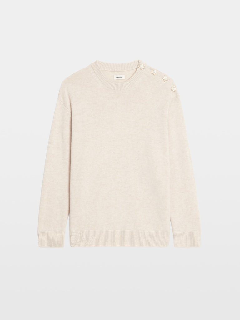 SWYNA LC BIJOUX CREAM SWEATER
