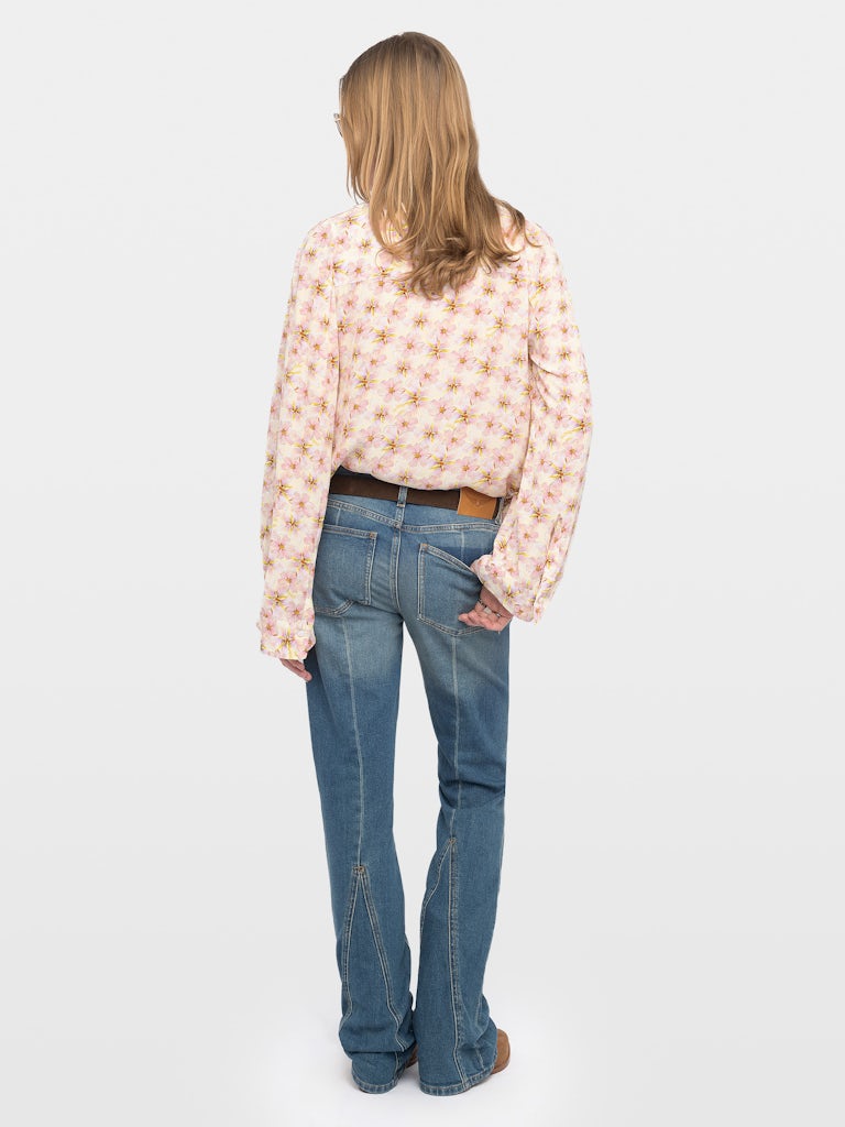 TORNY SMOOTH MIRROR FLOWERS BLOUSE