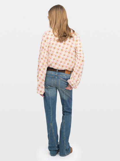 TORNY SMOOTH MIRROR FLOWERS BLOUSE