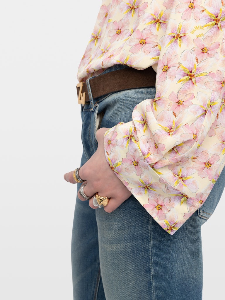 TORNY SMOOTH MIRROR FLOWERS BLOUSE