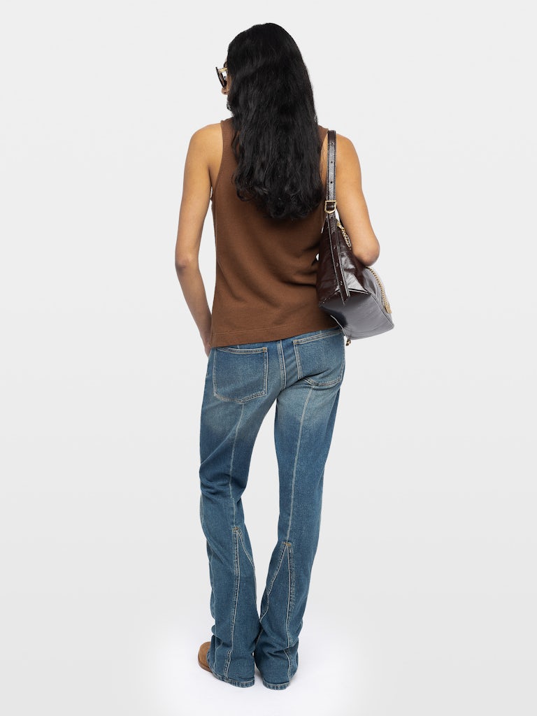ANA LIN LAVE RIBBED SINGLET