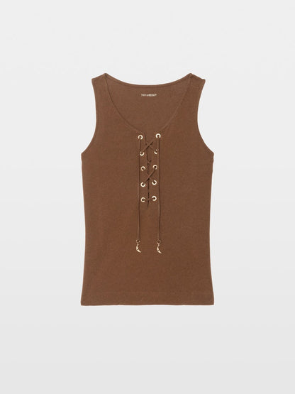 ANA LIN LAVE RIBBED SINGLET