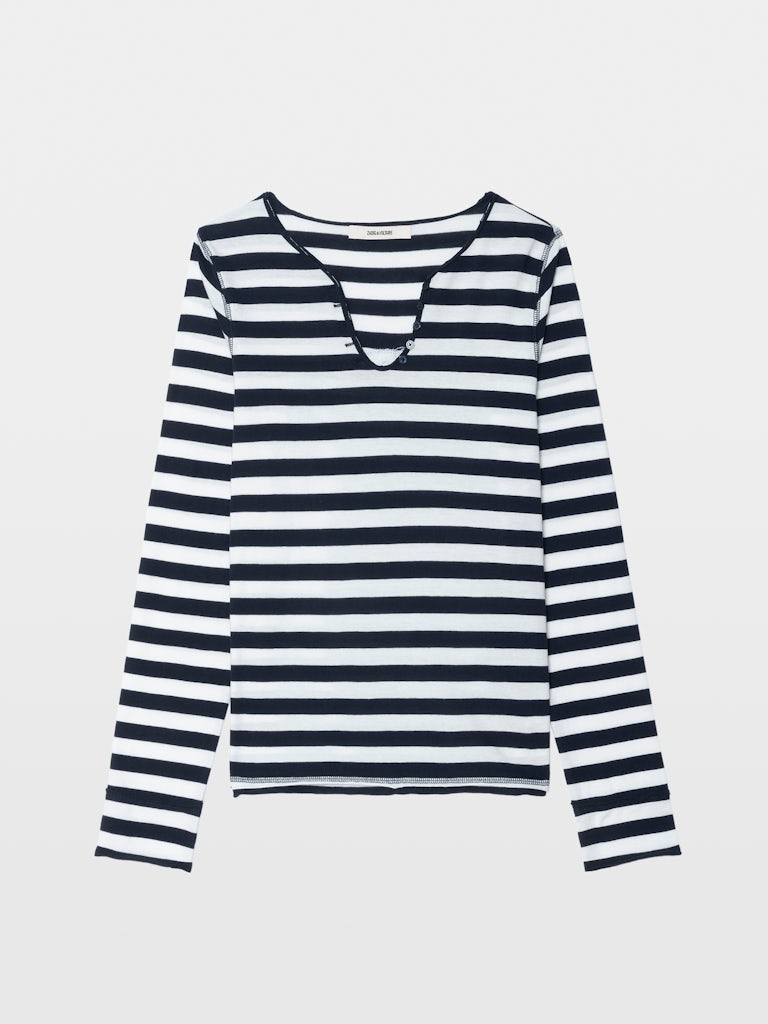 TUNISIEN ML CL VOLTAIRE STRIPE L/S T-SHIRT