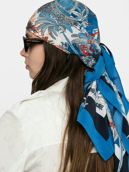 BLONDIE 85 JUNGLE SILK SCARF