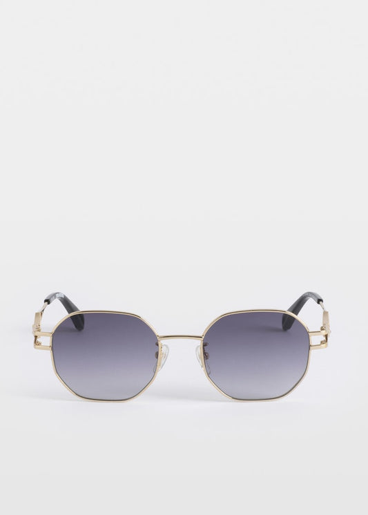 sunglasses metal frame blue lense