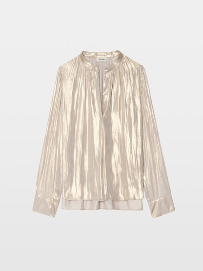 TINK SATIN GOLD BLOUSE