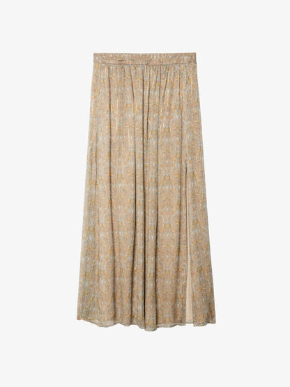 JADY MOUSSELINE PAISLEY CHIFFON SKIRT