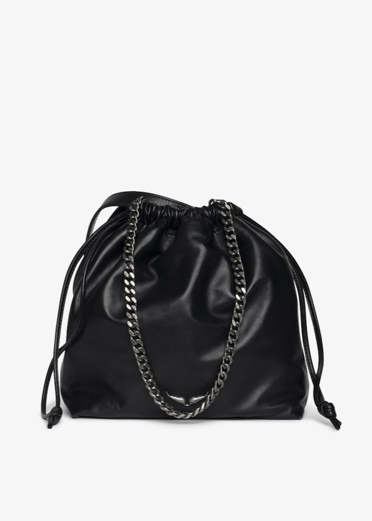 NOIR U ROCK TODAY SMOOTH LEATHER POUCH BAG