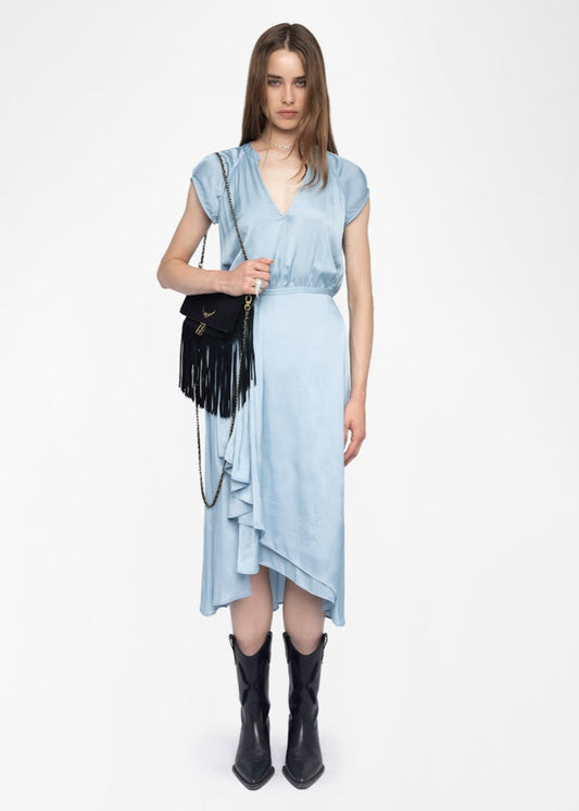 RANDALL SATIN CLOUD LONG DRESS