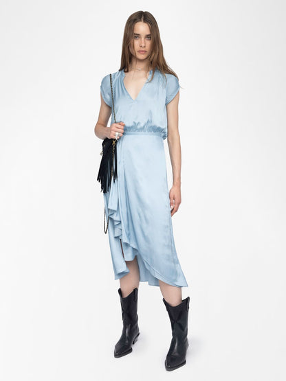 RANDALL SATIN CLOUD LONG DRESS