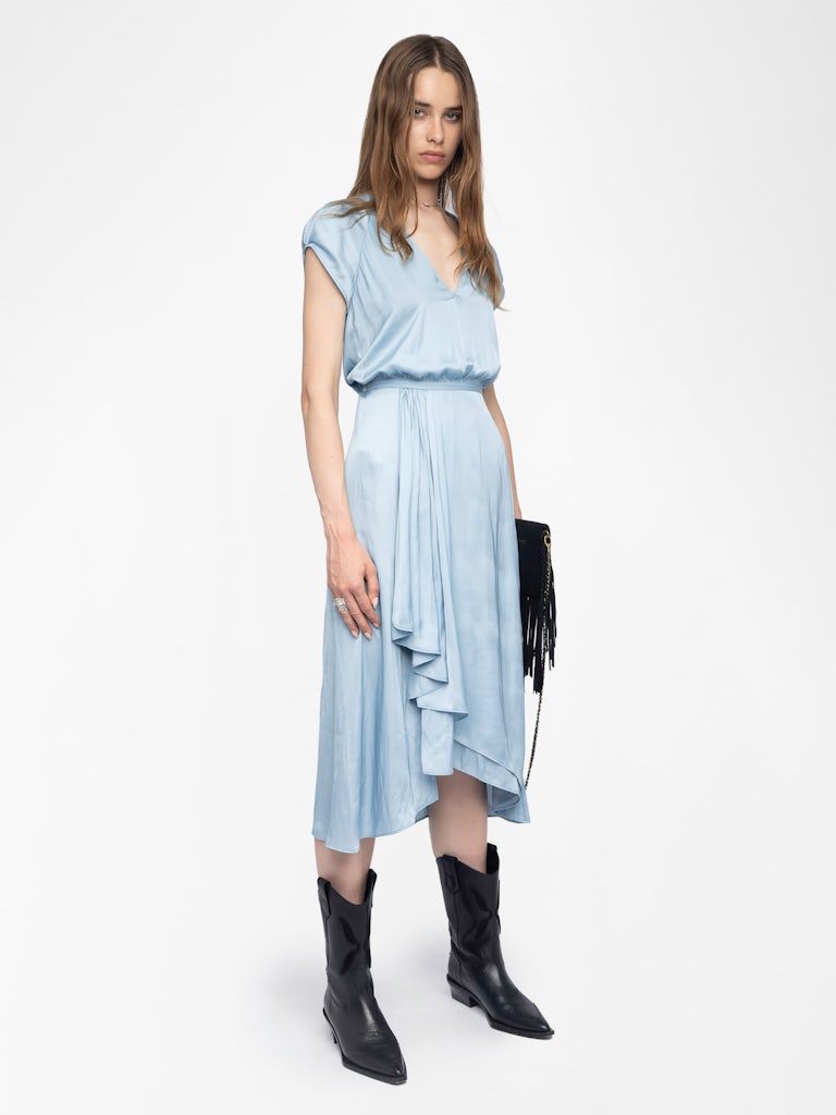 RANDALL SATIN CLOUD LONG DRESS