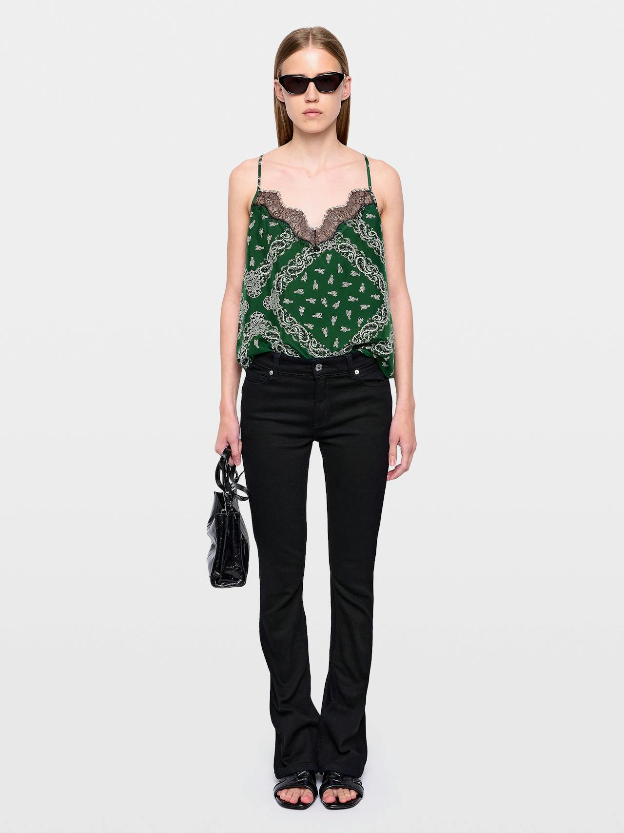 Cespa Silk Bandana Cami In Meadow by Zadig & Voltaire - view 2