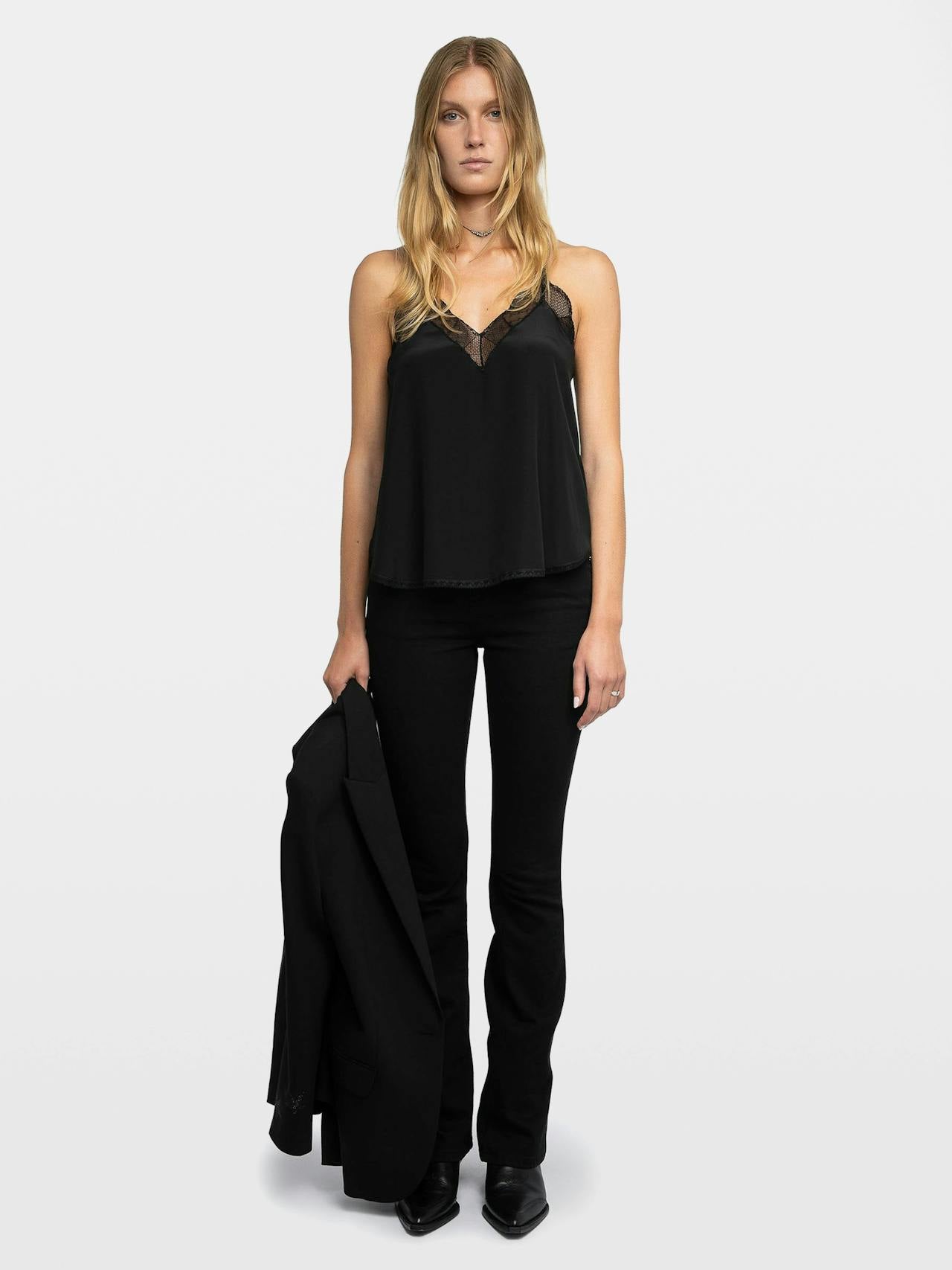 Christy Cdc Cami In Black by Zadig & Voltaire - view 3