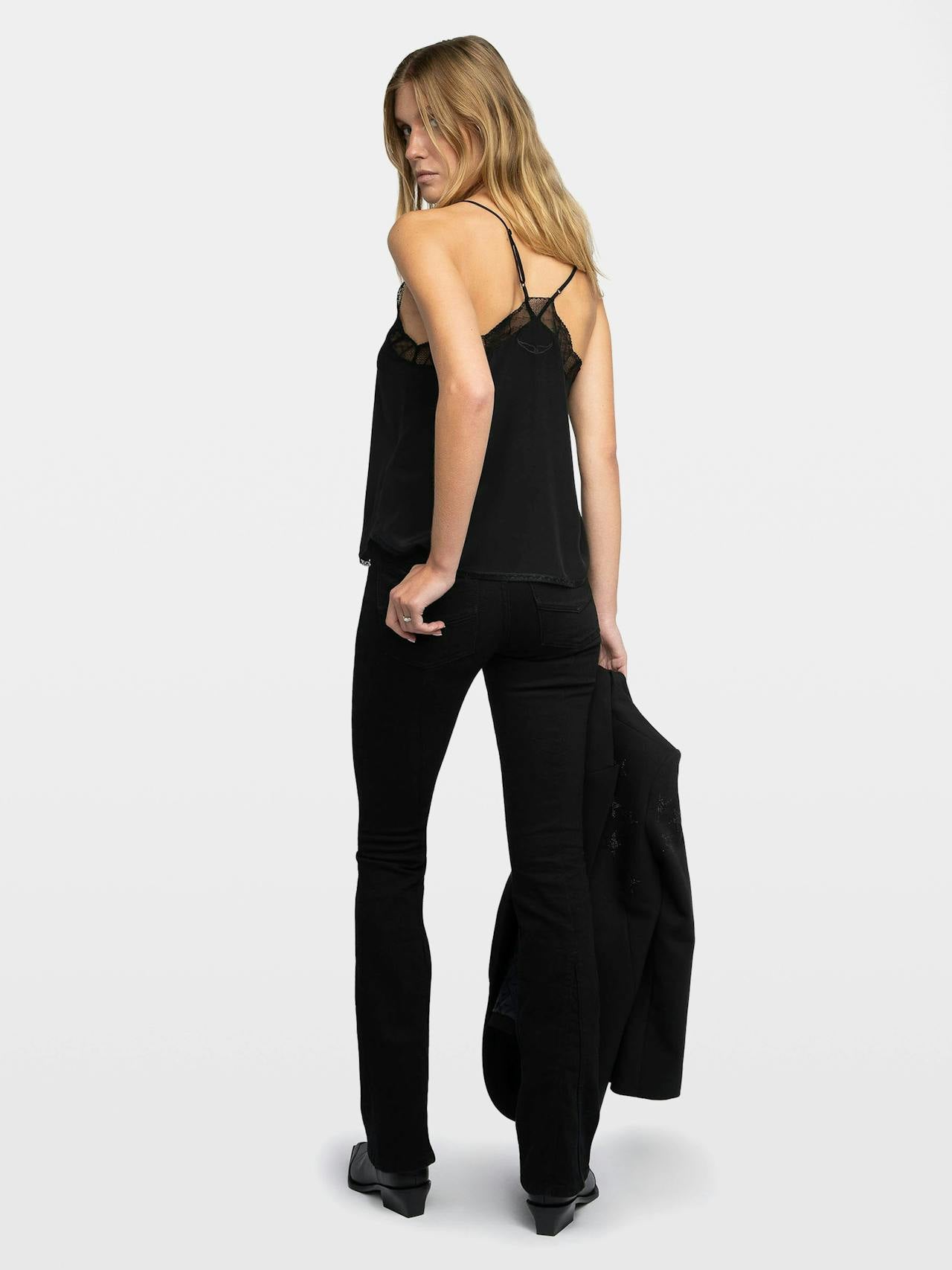Christy Cdc Cami In Black by Zadig & Voltaire - view 8