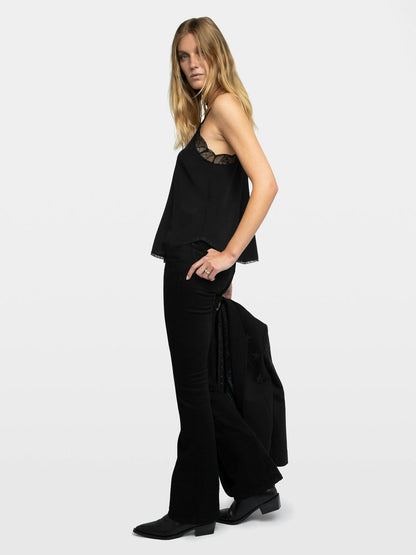Christy Cdc Cami In Black by Zadig & Voltaire - view 6