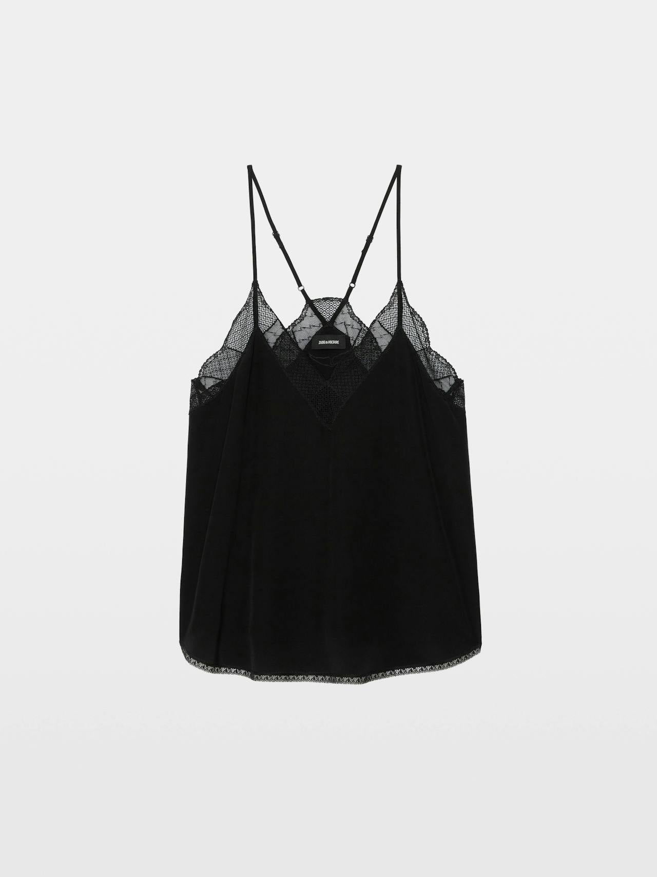 Christy Cdc Cami In Black by Zadig & Voltaire - view 5