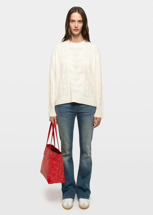 Markuz Lc Bandana Sweater In Ecru by Zadig & Voltaire - view 1