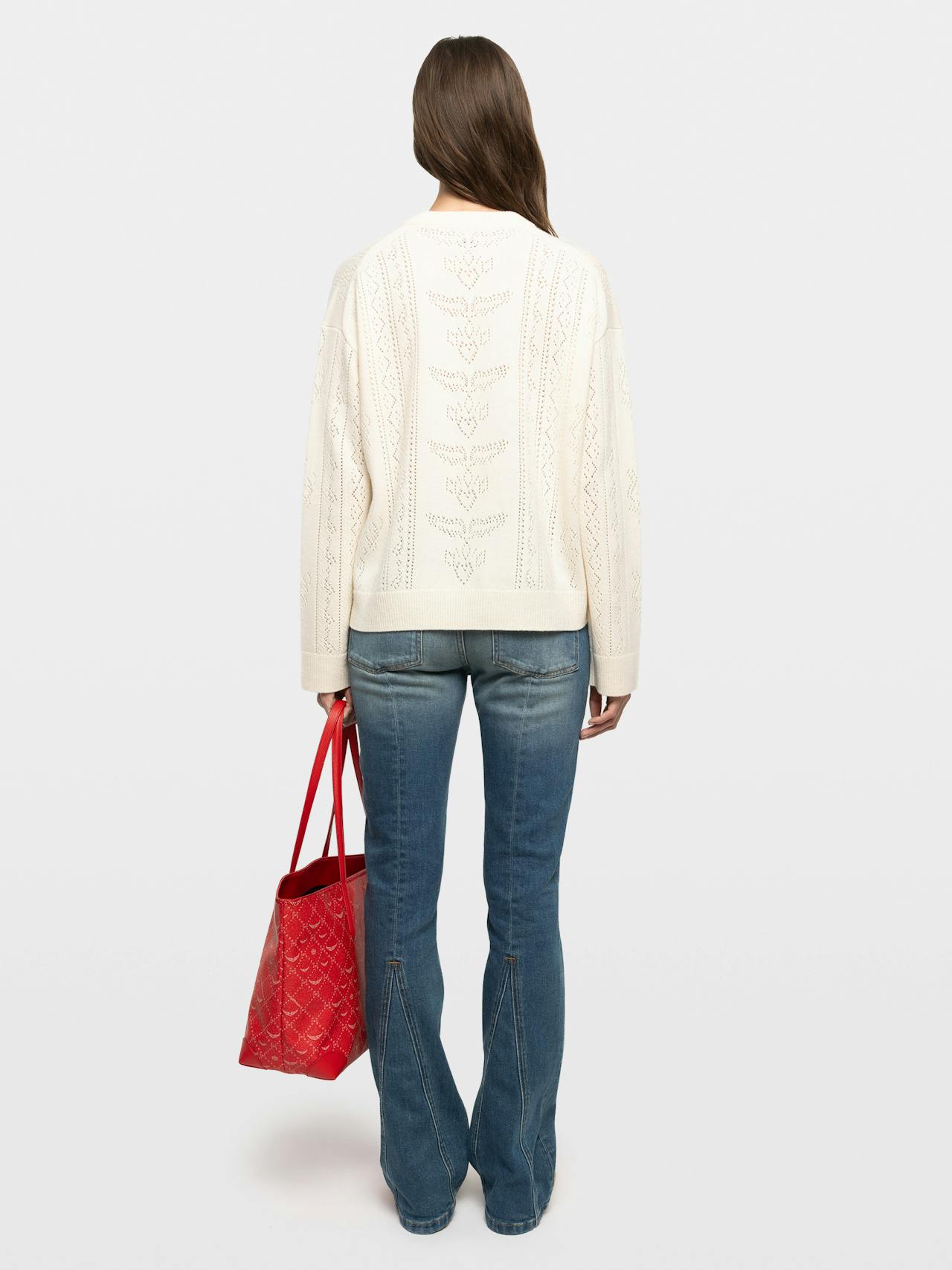 Markuz Lc Bandana Sweater In Ecru by Zadig & Voltaire - view 2
