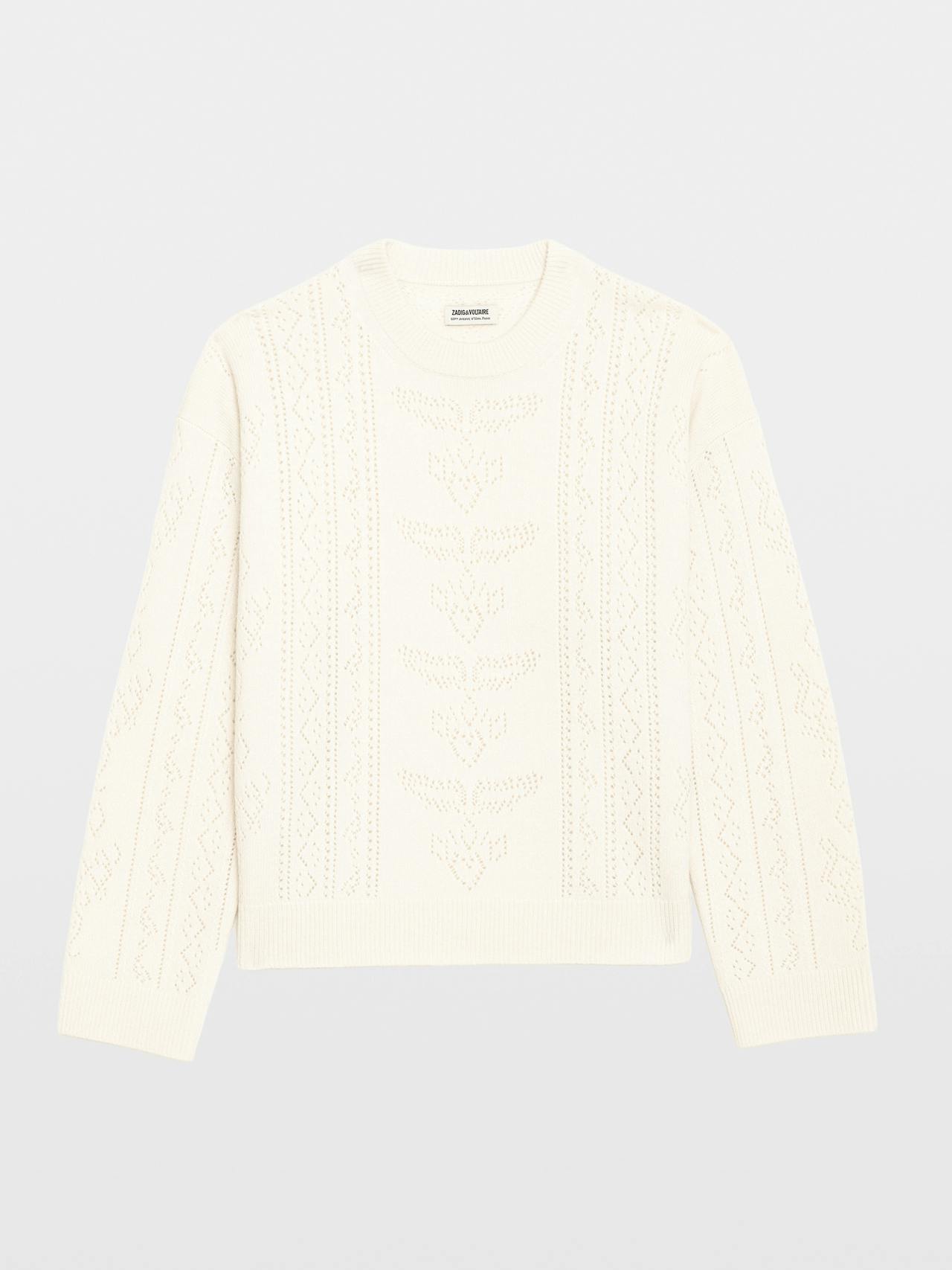 Markuz Lc Bandana Sweater In Ecru by Zadig & Voltaire - view 3