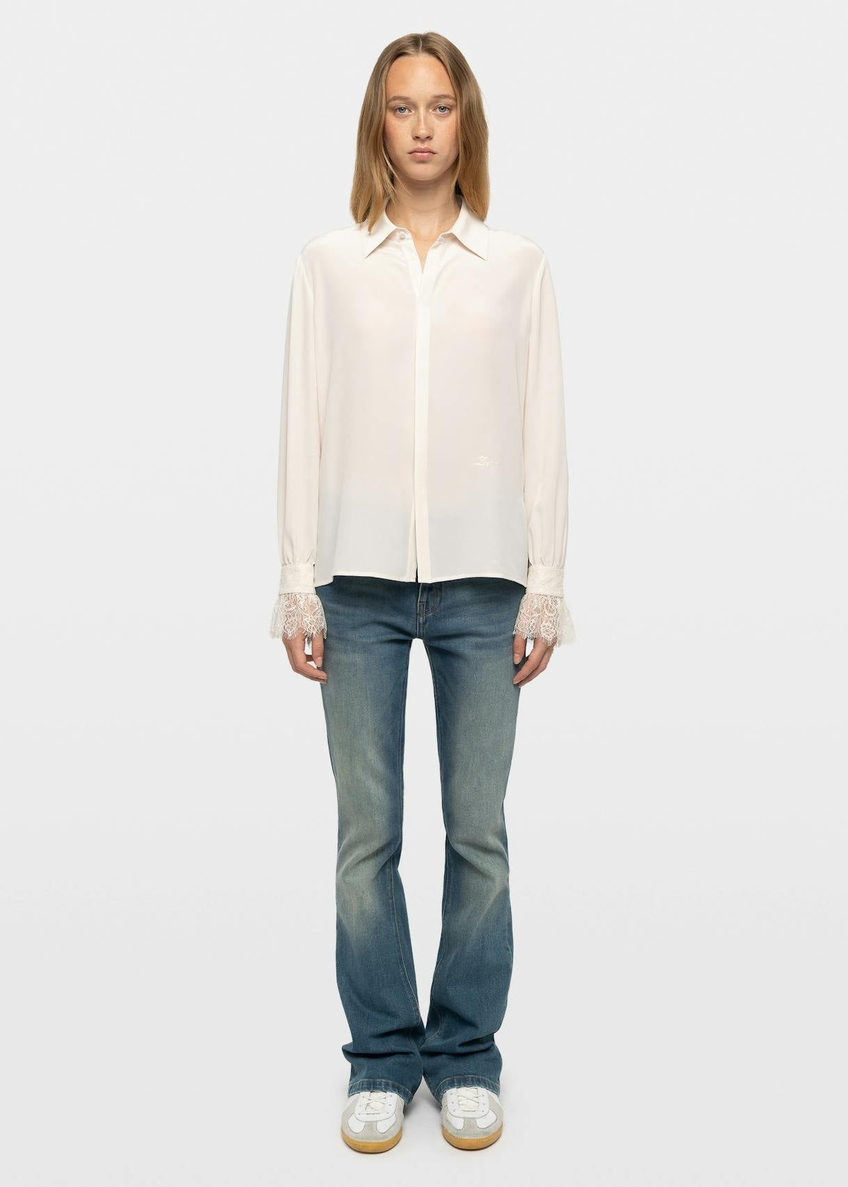 Thely Lace Cdc Blouse In Ecru by Zadig & Voltaire - view 1