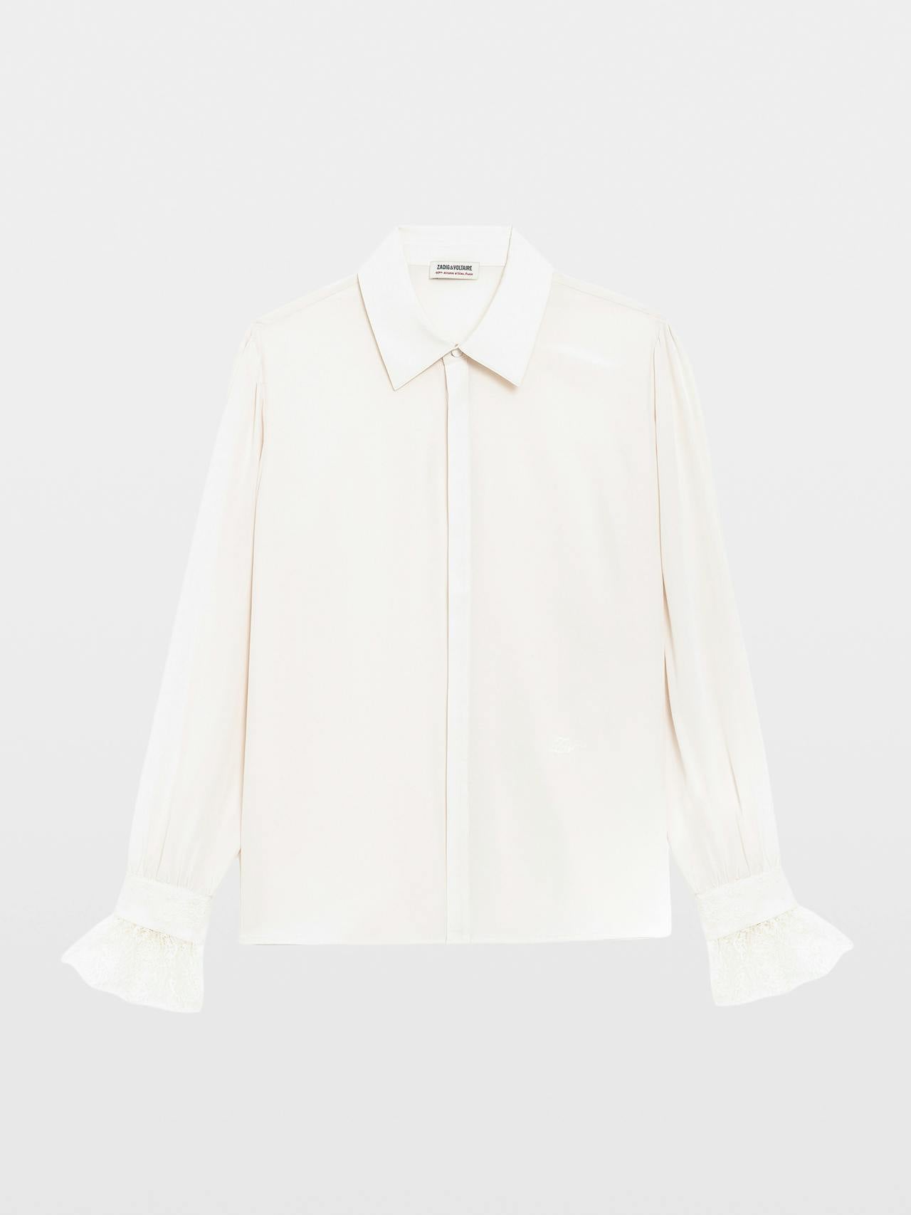 Thely Lace Cdc Blouse In Ecru by Zadig & Voltaire - view 2