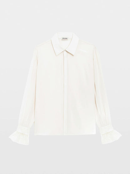 Thely Lace Cdc Blouse In Ecru by Zadig & Voltaire - view 2