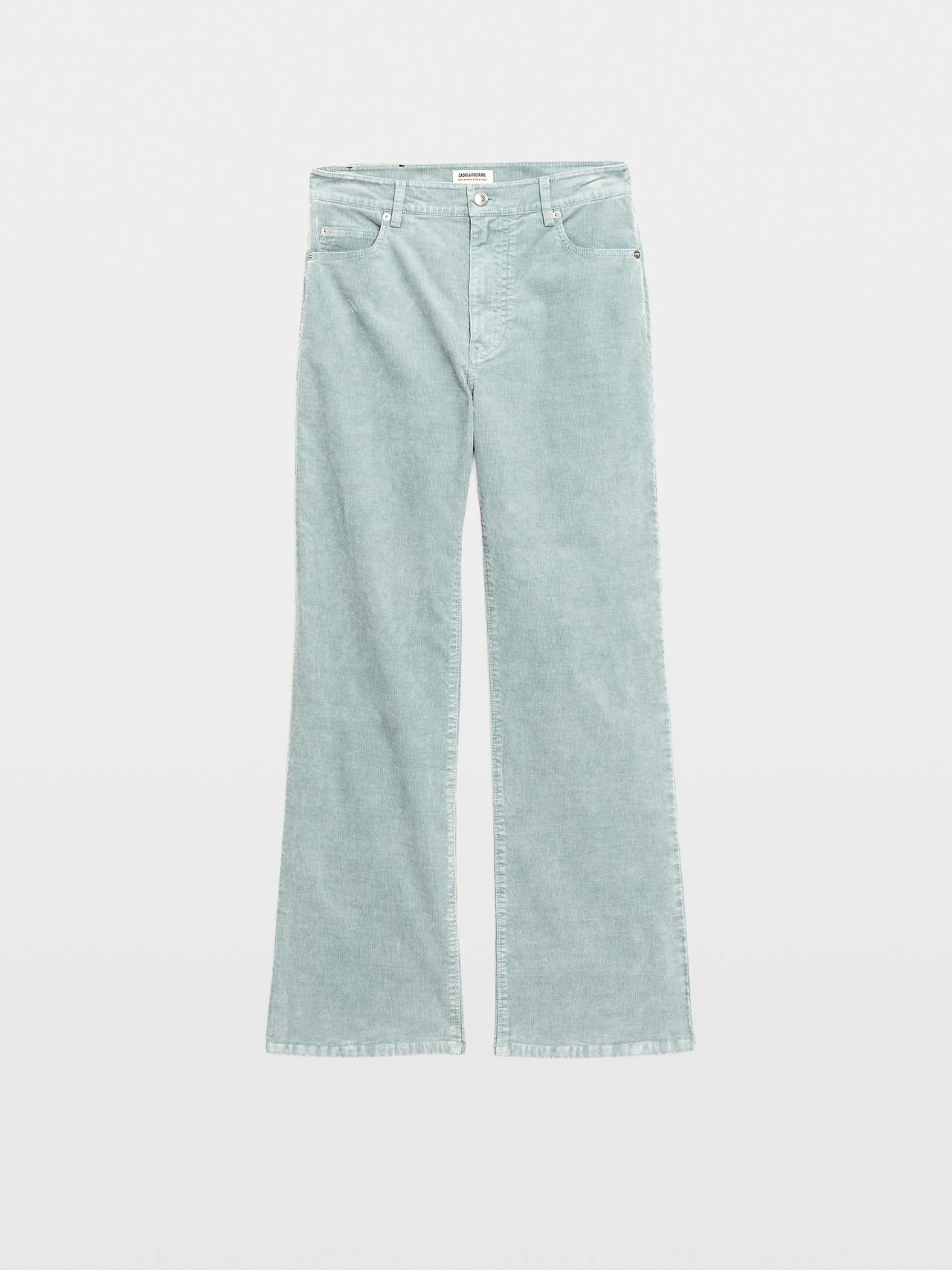 Evy Corduroy Pant In Denim by Zadig & Voltaire - view 2