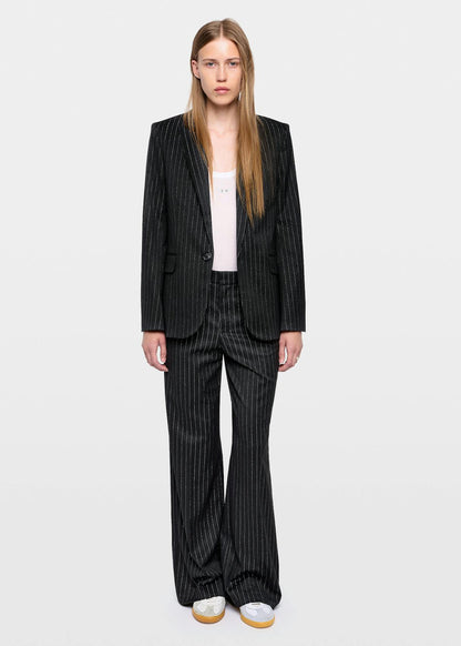 Valser Tailleur Pinstripes Blazer In Anthracite by Zadig & Voltaire - view 2