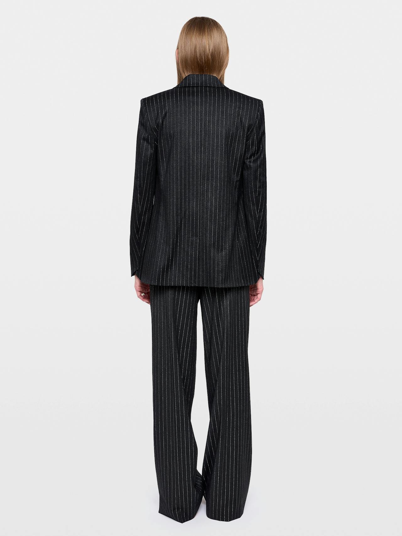 Valser Tailleur Pinstripes Blazer In Anthracite by Zadig & Voltaire - view 4