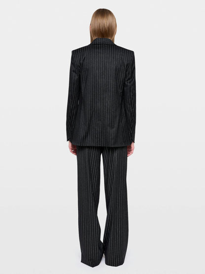Valser Tailleur Pinstripes Blazer In Anthracite by Zadig & Voltaire - view 4