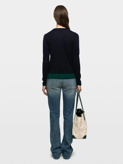 Missya Cp Bico Cardigan In Encre by Zadig & Voltaire - view 4