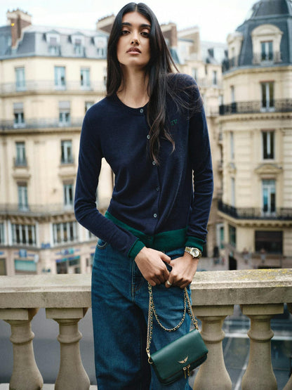 Missya Cp Bico Cardigan In Encre by Zadig & Voltaire - view 5
