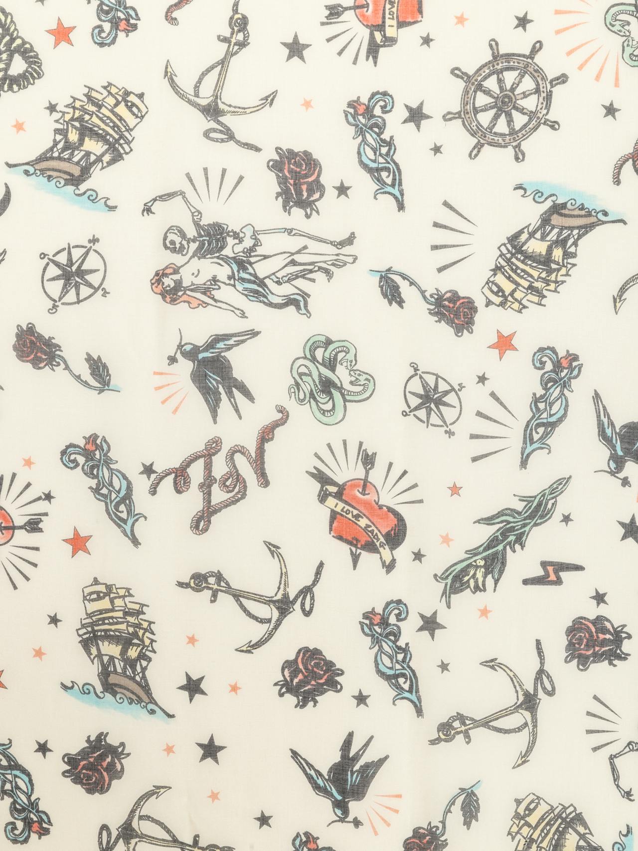 Kerry Tattoo Scarf In Flash by Zadig & Voltaire - view 3