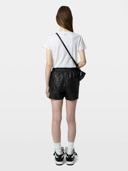 Tuni Henley Wings Strass T-Shirt In Blanc by Zadig & Voltaire - view 6