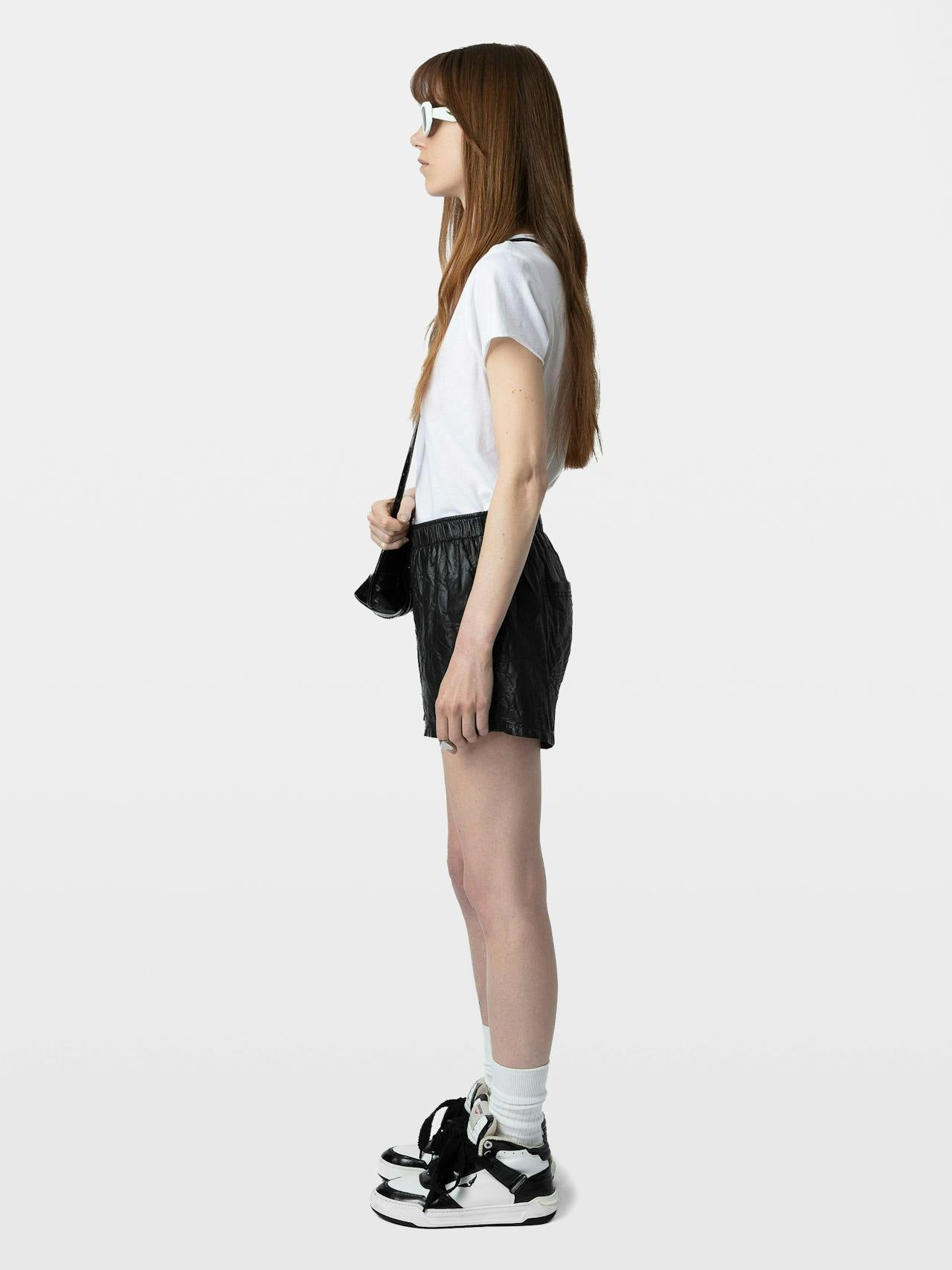 Tuni Henley Wings Strass T-Shirt In Blanc by Zadig & Voltaire - view 5