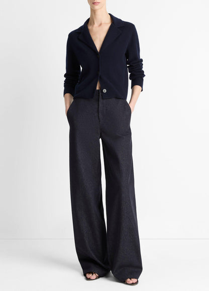 LAPEL BUTTON CARDIGAN