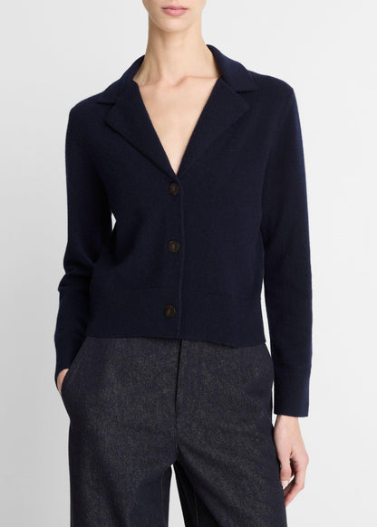 LAPEL BUTTON CARDIGAN