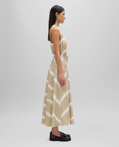 POPLIN DRESS W TIE-DYE PRINT