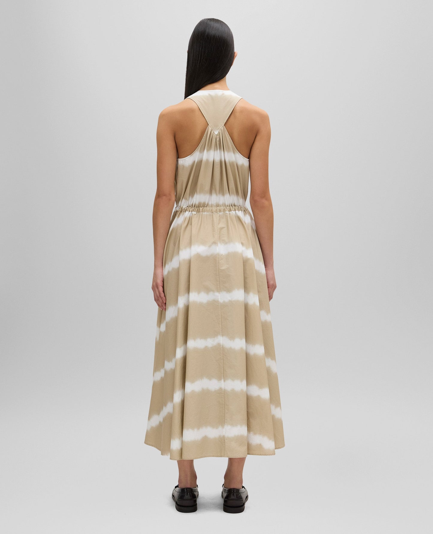 POPLIN DRESS W TIE-DYE PRINT