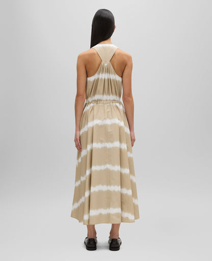POPLIN DRESS W TIE-DYE PRINT